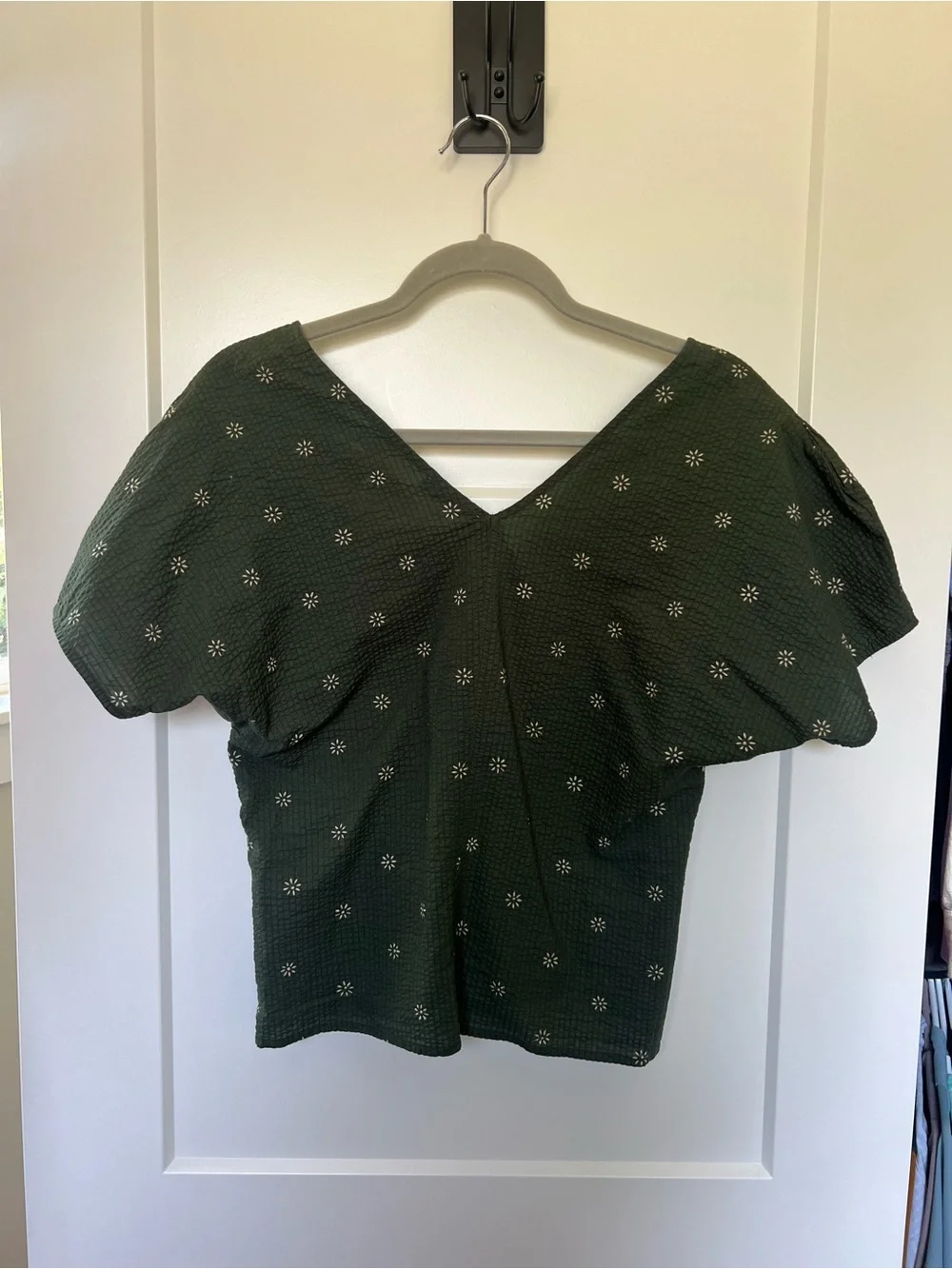 NWOT Madewell Voile Puff-Sleeve Top in Floral
